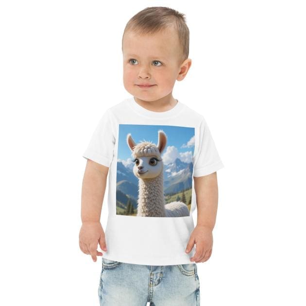 Alpaca Toddler Jersey T-Shirt | Organic Cotton | 2T to 4T