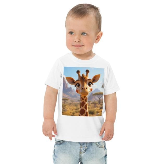 Giraffe Toddler Jersey T-Shirt | Organic Cotton | 2T to 4T
