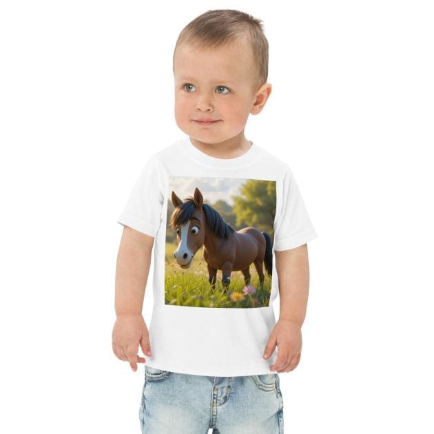 Horse Toddler Jersey T-Shirt | Organic Cotton | 2T to 4T