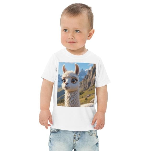 Llama Toddler Jersey T-Shirt | Organic Cotton | 2T to 4T