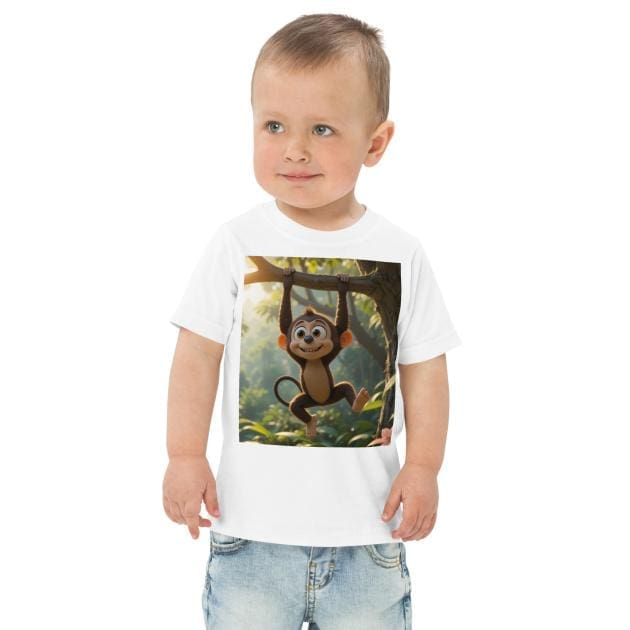 Monkey Toddler Jersey T-Shirt | Organic Cotton | 2T to 4T