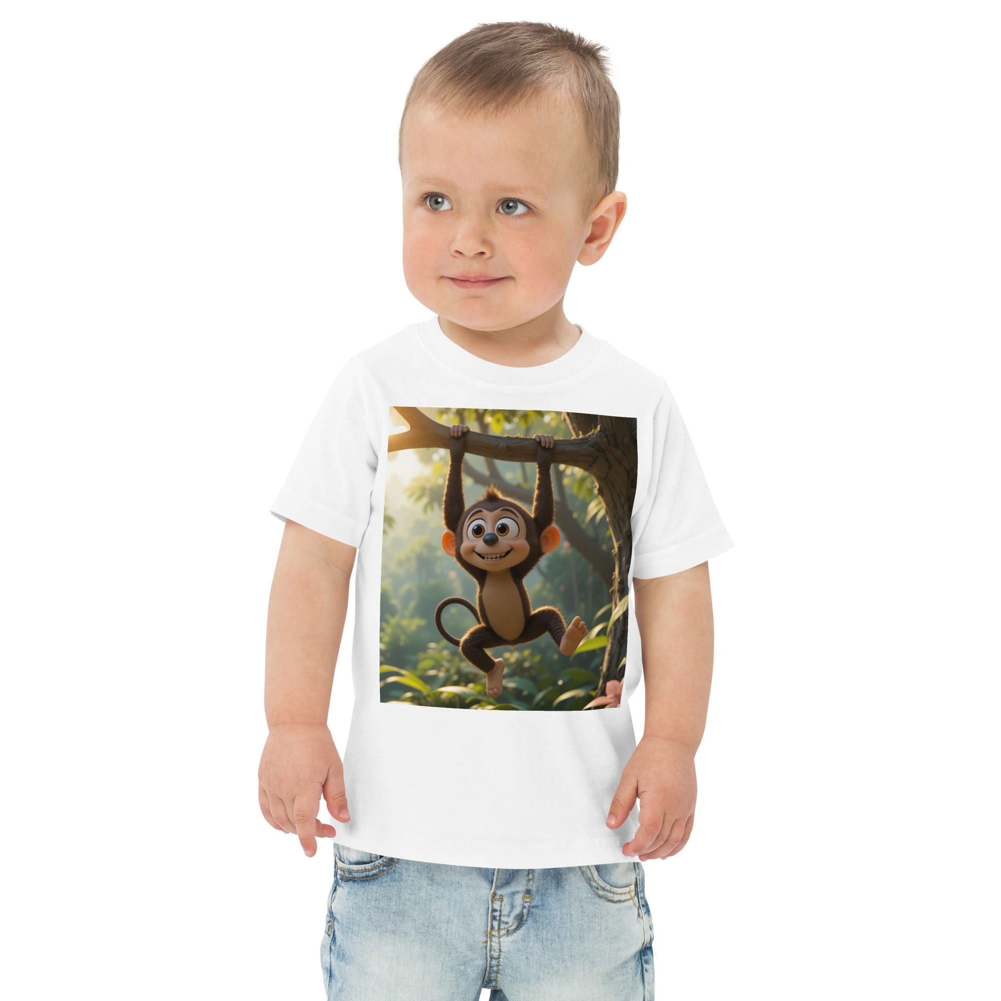 Monkey Toddler Jersey T-Shirt | Organic Cotton | 2T to 4T