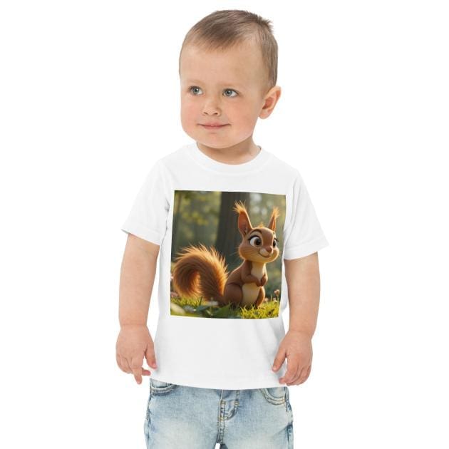 Squirrel Toddler Jersey T-Shirt | Organic Cotton | 2T to 4T