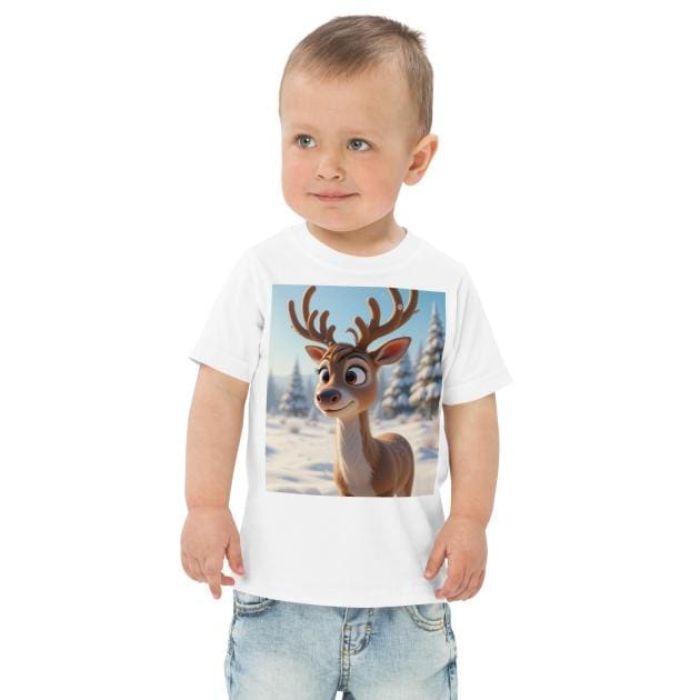 Reindeer Toddler Jersey T-Shirt | Organic Cotton | 2T to 4T