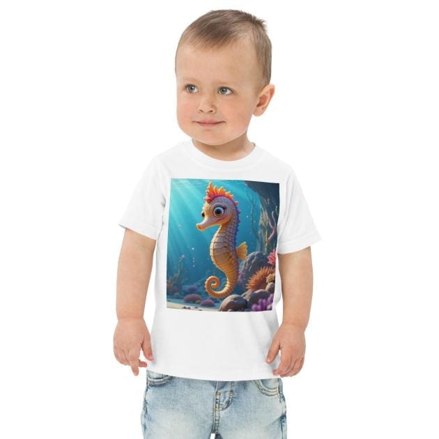 Seahorse Toddler Jersey T-Shirt | Organic Cotton | 2T to 4T