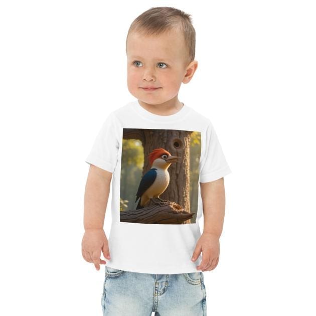 Woodpecker Toddler Jersey T-Shirt | Organic Cotton | 2T to 4T