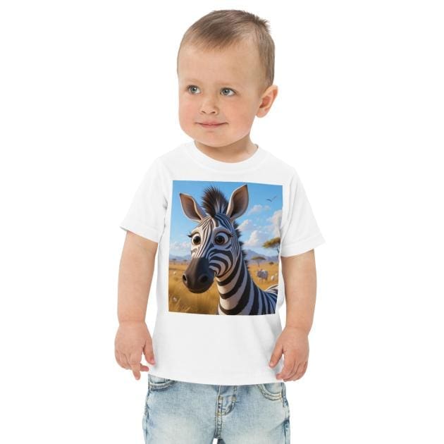 Zebra Toddler Jersey T-Shirt | Organic Cotton | 2T to 4T